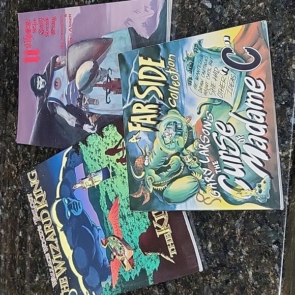 3 Comic Books Uther the Half Dead King, Wizard King, A Far Side Collection - Picture 1 of 9